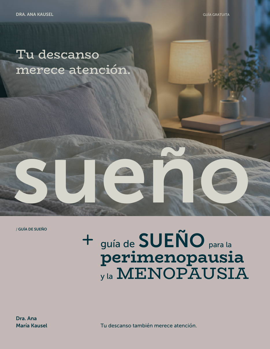 Portada de la guía de sueño de Dr. Ana Kausel, Endocrinóloga